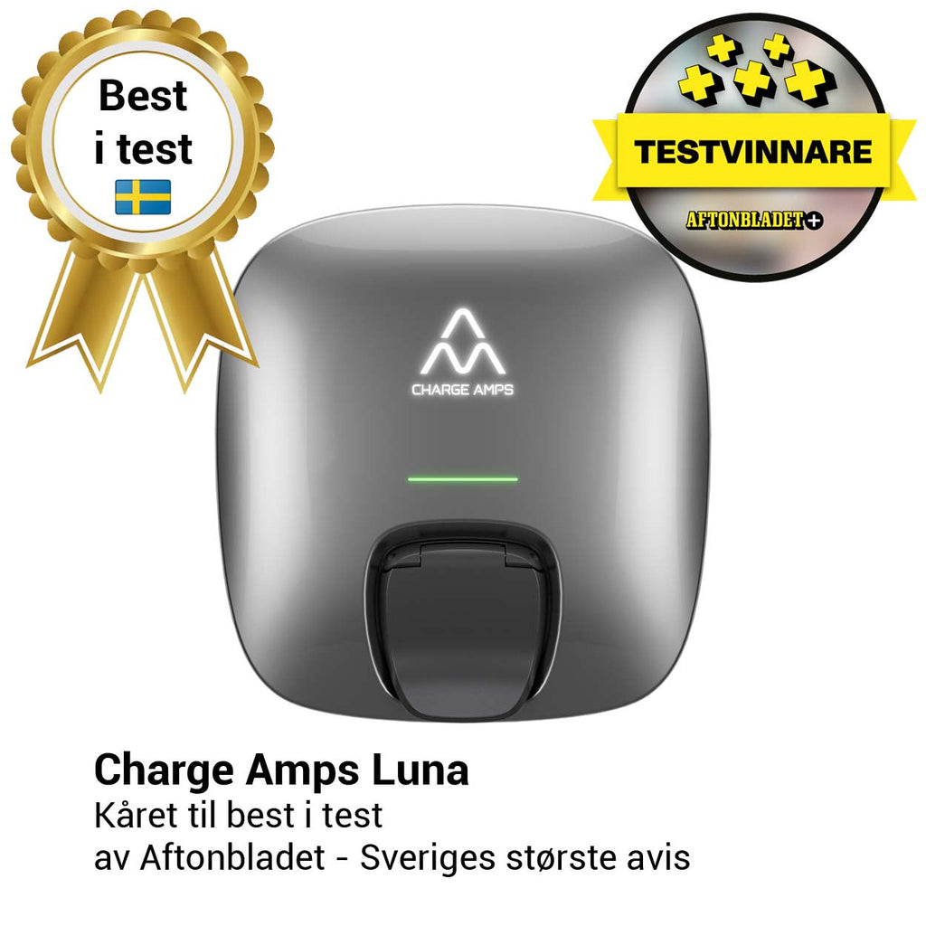 Charge Amps Luna - Kampanje - Best i test Aftonbladet - Elbilgrossisten