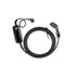 SPARK Black — Schuko / CEE til type 1 / 2 — justerbar ladekabel 8/10/16A — 1-fas — 3,6 kW
