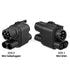 CCS2 til CCS1 hurtiglader adapter - 250kW - CCS 2 kontakt - Elbilgrossisten