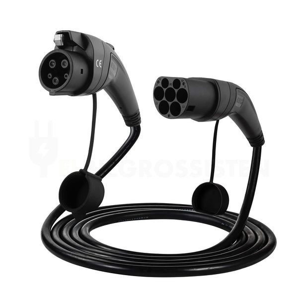 Mode 3 - EBG Type 2 til type 1 ladekabel - 32A - 1 fase - 7,4 kW - Elbilgrossisten