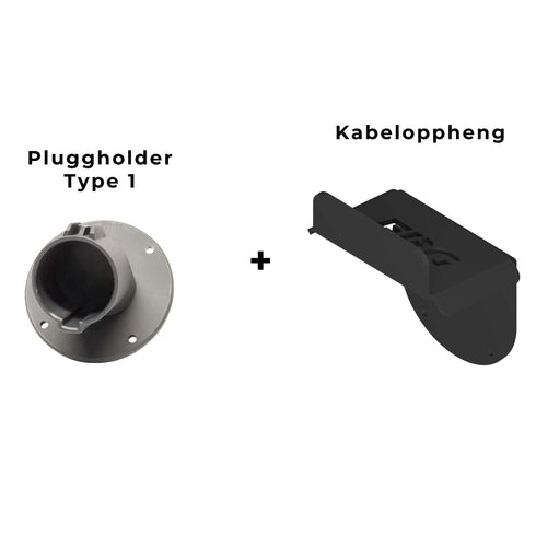 EBG Kabeloppheng + type 1 pluggholder - Elbilgrossisten