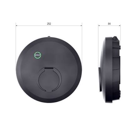 Charge Amps Luna Charging box — 22 kW — 32A / 1+3-FAS — Type 2 connector
