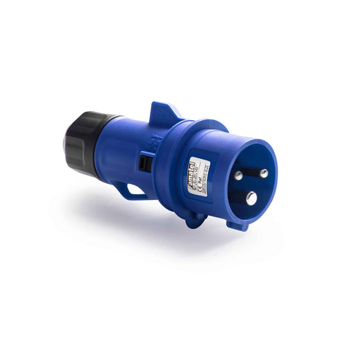 Famatel - 232-6 - 2P+PE - 32A 1 fase 230V - Industriplugg - Industriplugg - CEE - Rundstift - Elbilgrossisten