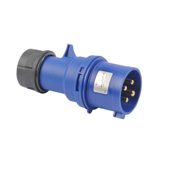 Famatel - 332-9 - 3P+PE - 32A 3 fase 230V industriplugg - CEE - Rundstift