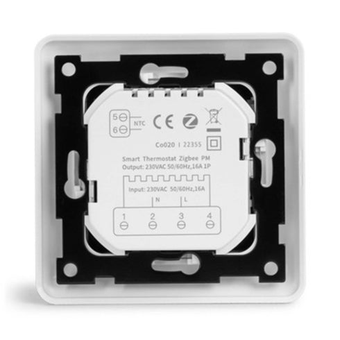 Futurehome Termostat Hvit - 16A - 3600W - Zigbee 3.0 - Hvit - Elbilgrossisten