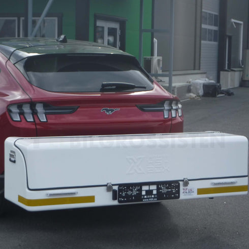 HS-XBOX - Transportboks til hengerfeste / krok - Glassfiber - 190 cm - Hvit / White - Elbilgrossisten