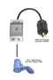 Ladekabel adapter — NEMA L14-30 plugg til 16A 1 fase blå CEE kontakt (216-6)
