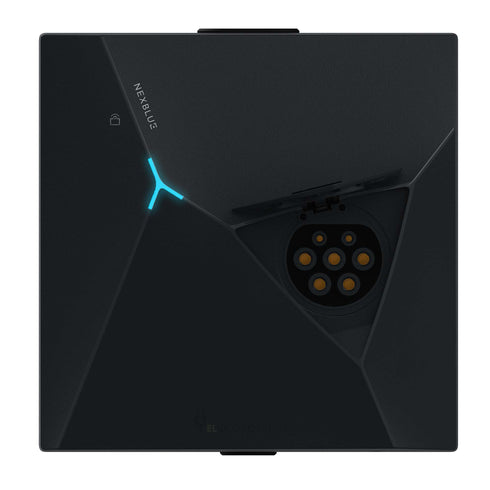 NexBlue Edge Charging station - Space Black - Front + LID - Elbilgrossisten.jpg