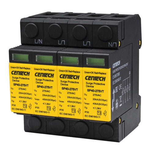 Overspenningsvern - CENTECH - 4-pol 400V TN - CV067393 - Elbilgrossisten