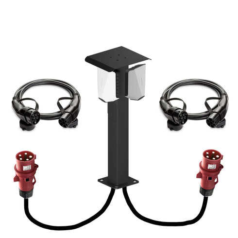 X POLE ladestolpe / POLE + 2x Easee Charge UP