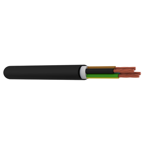 TFXP / MR FLEX installation cable — 4G2.5mm² CU — Ø11.1 mm — 400/1000V — Black