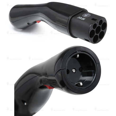 Type 2 til Schuko adapter - Stikkontakt - Elbilgrossisten