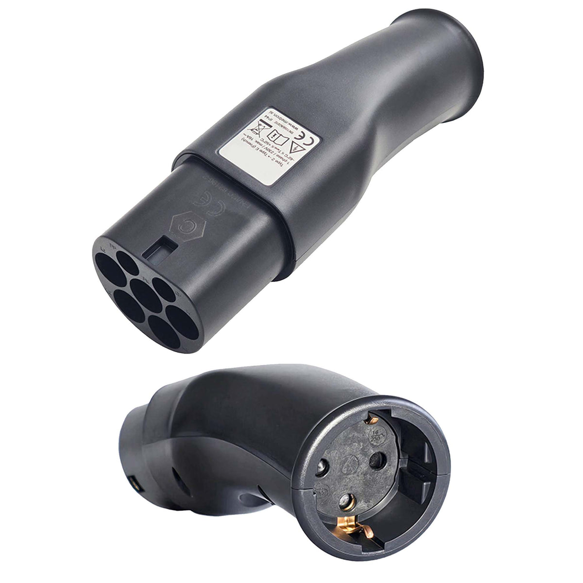 TKSE Auto-oplaadadapter type 2 voor Schuko, 250 V/16 A, TÜV-goedgekeurd TKSE Auto-oplaadadapter type 2 voor Schuko, 250 V/16 A, TÜV-goedgekeurd