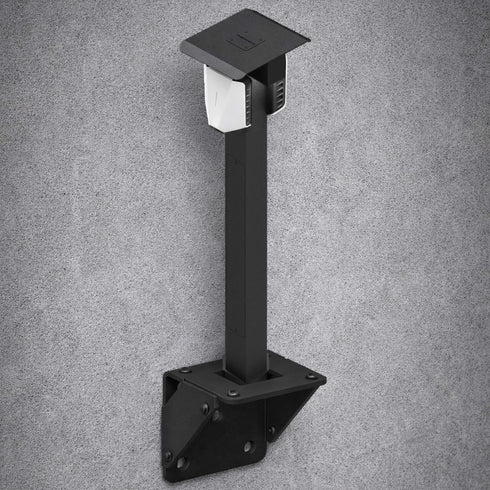 Veggbrakett - veggfundament - Stolpe + brakett - Brakett for å feste ladestolpe på vegg - CC 160mm - Elbilgrossisten