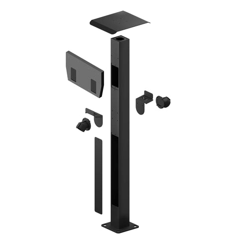 X POLE - DUAL - ZAPTEC PRO - 150 + 120 cm - Elbilgrossisten