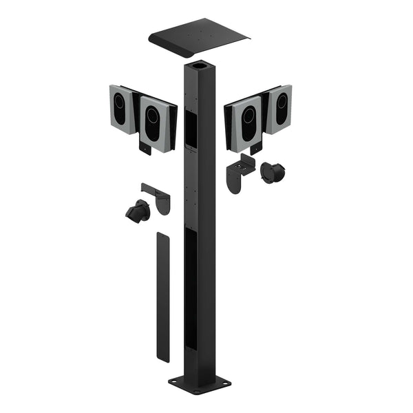 X POLE - QUAD - ZAPTEC GO BUNDLE - Elbilgrossisten