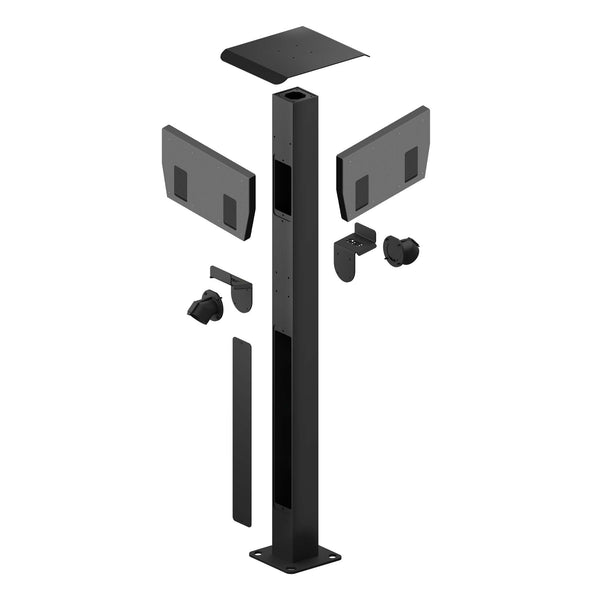 X POLE - QUAD - ZAPTEC PRO - Elbilgrossisten