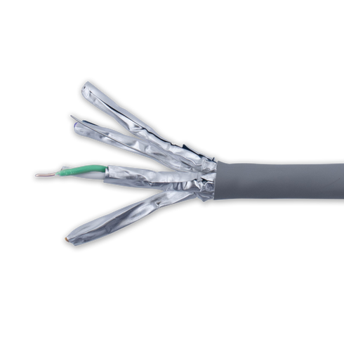 CAT6A U/FTP LSZH GRÅ 305M TROMMEL
