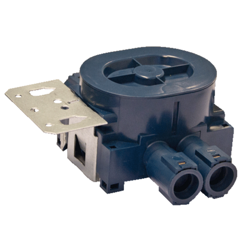 VEGGBOKS UNIVERSAL 1,5 LIGGENDE 4-LØP 24MM M/STENDERFESTE