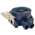 VEGGBOKS UNIVERSAL 1,5 LIGGENDE 4-LØP 24MM M/STENDERFESTE