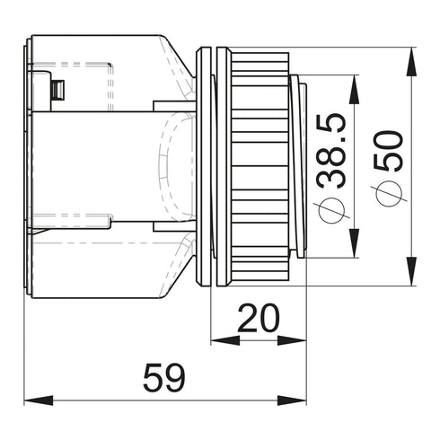 SKAPMUFFE KOMBI 40MM 4X16/20MM