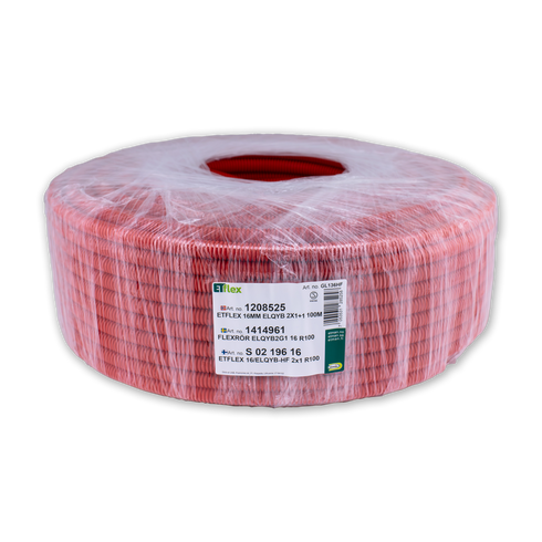 ETFLEX 16MM ELQYB 2X1 100M BUNT BRANNKABEL ZH