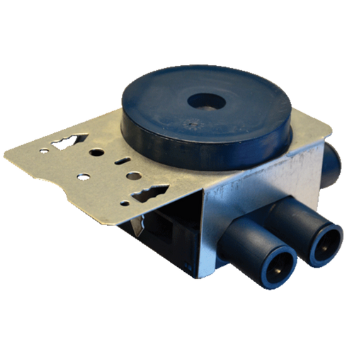 VEGGBOKS 6-LØP M/FESTEBRAKETT H=45mm for 12mm kledning