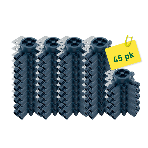 VEGGBOKS UNIVERSAL 6-LØP BULK PKN A 45 STK 12MM M/STENDERFES.