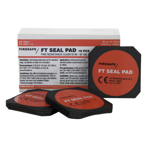 FIRESAFE FT Seal Pad benyttes i Vegg-/takbokser