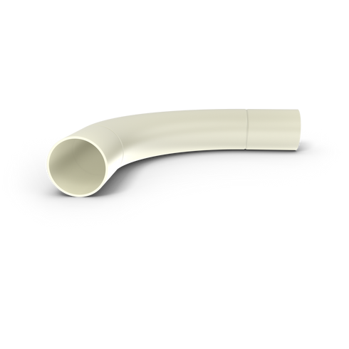 Rørbend låst PVC 20 mm Beige