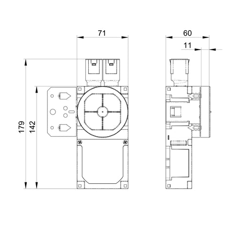 VEGGBOKS UNIVERSAL STOR 12MM M/STENDERFESTE