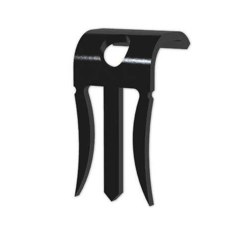 Gipsklammer oval G-O-13 Sort - 200 stk