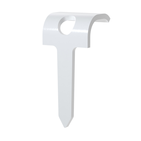 Kabelklammer tre oval TP-O-16 Hvit - 200 stk