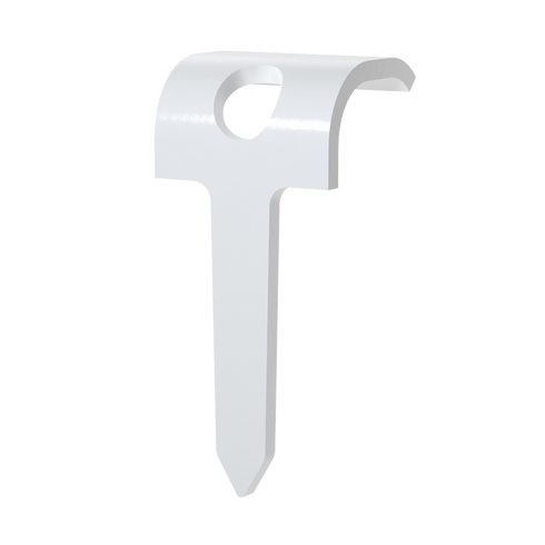 Magasinklammer tre oval MT-O-16 Hvit - 150 stk