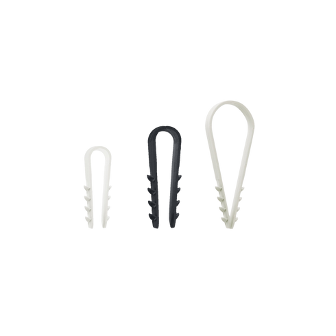 Kabel og rørklammer DKS 8-28 Sort - 200 stk