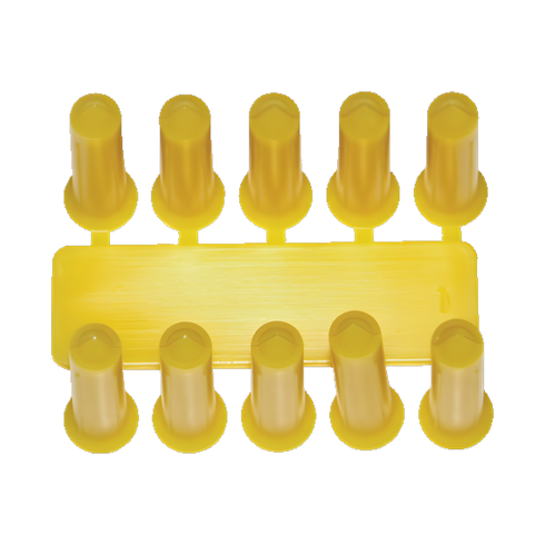 PLASTPLUGGER, 5X25MM - GULE For stift - 100 stk