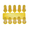 PLASTPLUGGER, 5X25MM - GULE For stift - 100 stk