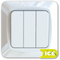 BRYTER INNF 1+1+1POL SCALA ICE 16/3X1 HURTIGKOBLING