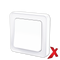 X.BRYTER INNF 1POL/ENDEVENDER HVIT 16/1-6 HURTIGKOBLING