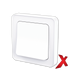 X.BRYTER INNF 1POL/ENDEVENDER HVIT 16/1-6 HURTIGKOBLING