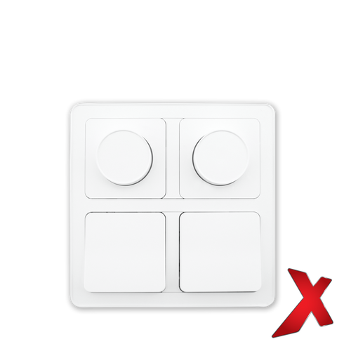 X.BRYTER INNF 1POL/ENDEVENDER HVIT 16/1-6 HURTIGKOBLING
