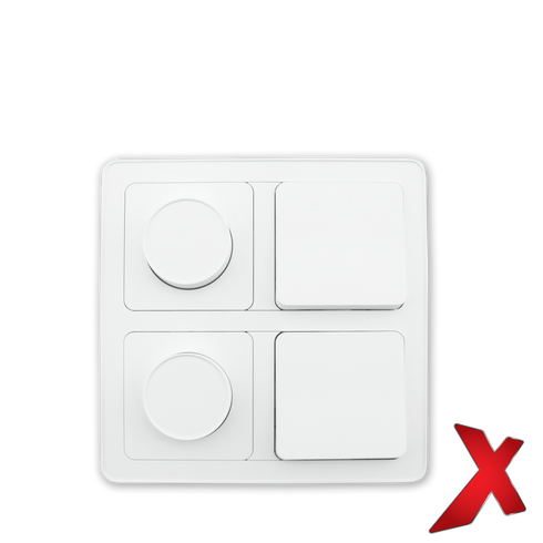 X.BRYTER INNF 1POL/ENDEVENDER HVIT 16/1-6 HURTIGKOBLING