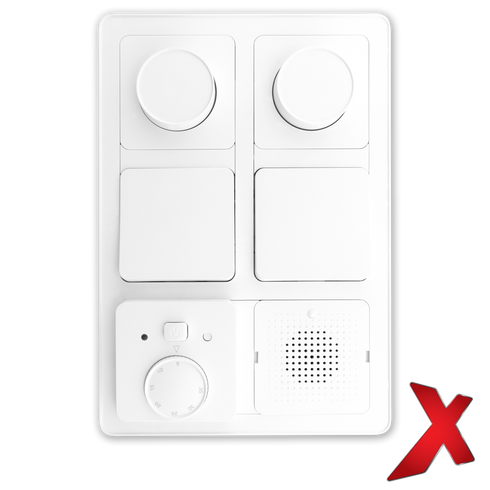 X.BRYTER INNF 1POL/ENDEVENDER HVIT 16/1-6 HURTIGKOBLING