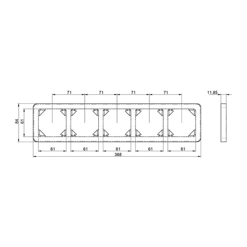 X.KOMBIRAMME 5 HULL S+S+S+S+S SORT
