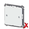X.BLINDPLATE M/FESTERAMME HVIT