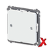 X.BLINDPLATE M/FESTERAMME HVIT