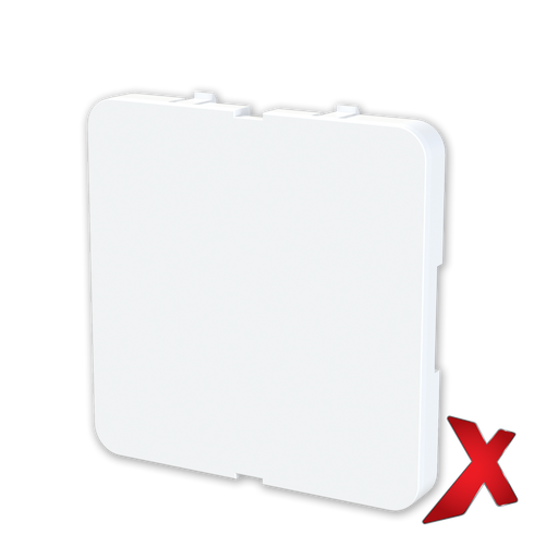 X.BLINDPLATE FOR KOMBIRAMME HVIT