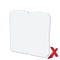 X.BLINDPLATE FOR KOMBIRAMME HVIT