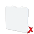 X.BLINDPLATE FOR KOMBIRAMME HVIT