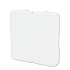 X.BLINDPLATE FOR KOMBIRAMME HVIT